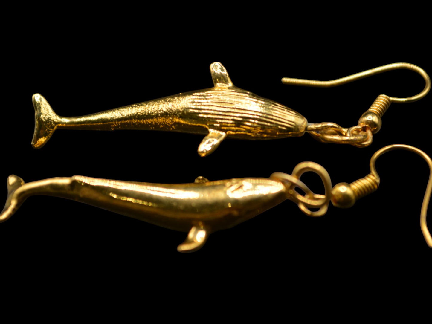 Whale Earrings : Golden Hunt