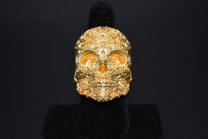 Aztec Skull Ring