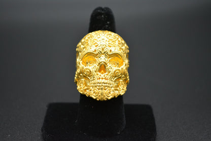 Aztec Skull Ring