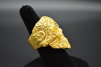 Aztec Skull Ring