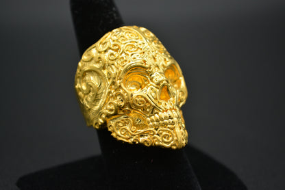 Aztec Skull Ring