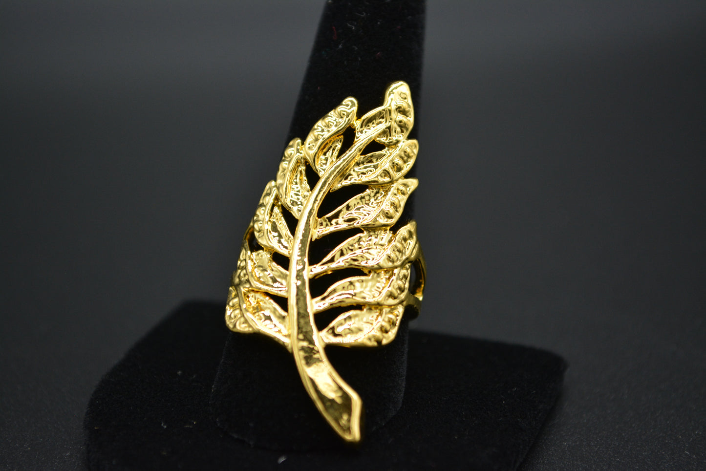 Golden Leaf Ring