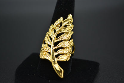 Golden Leaf Ring