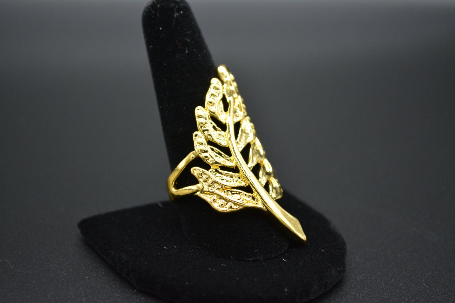 Golden Leaf Ring
