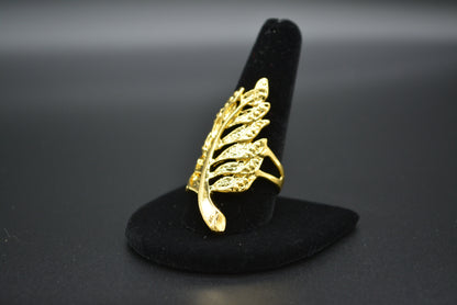 Golden Leaf Ring