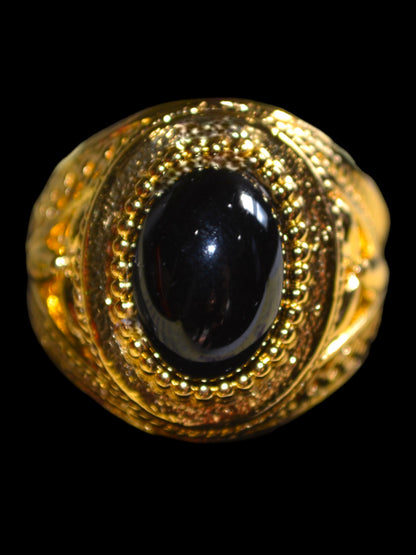 Dark Soul: Onyx Gold Ring