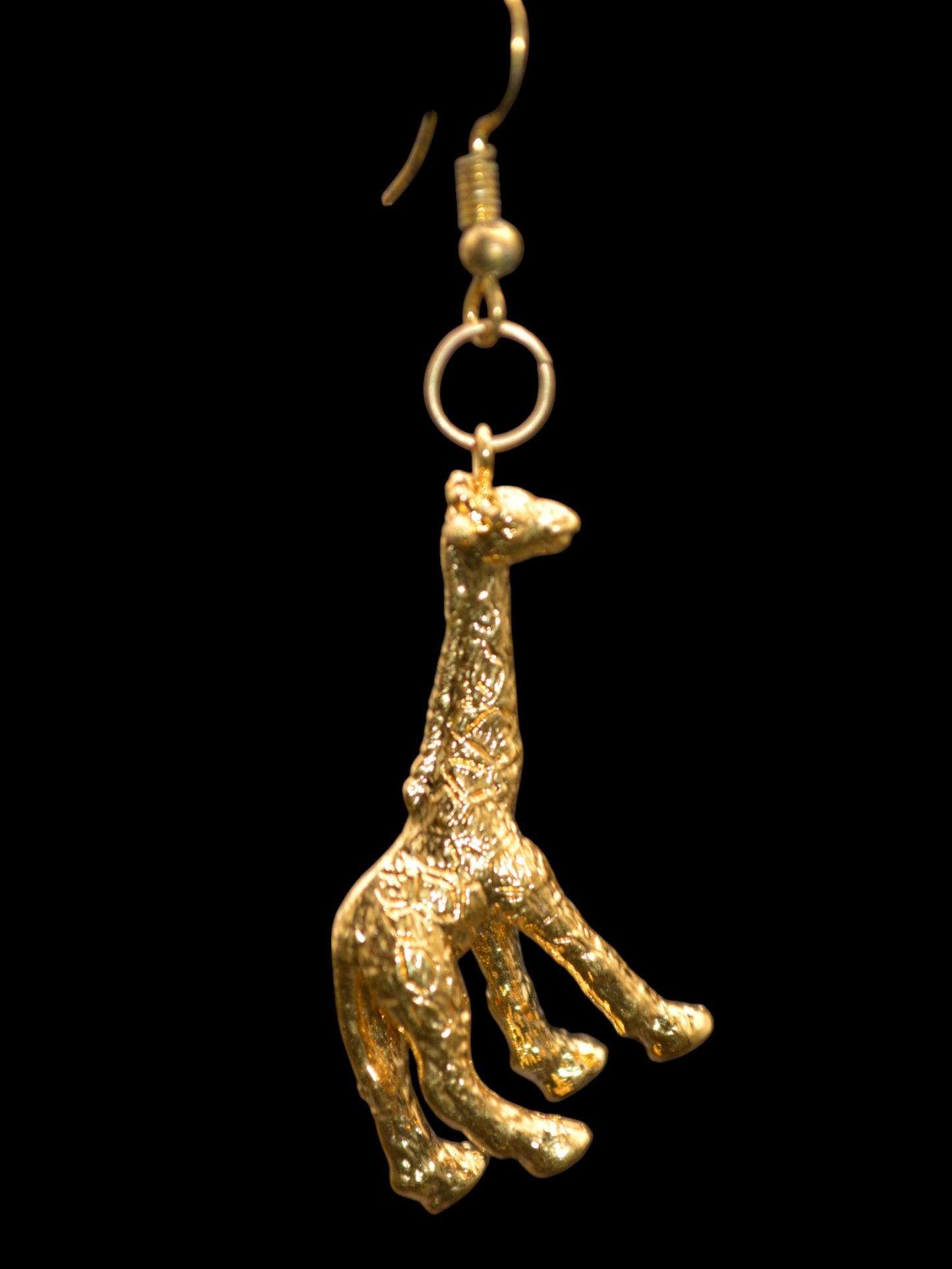 Giraffe Earrings of Gold