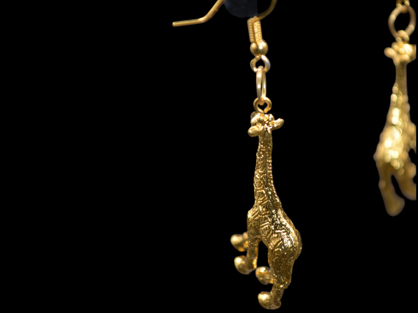 Giraffe Earrings of Gold