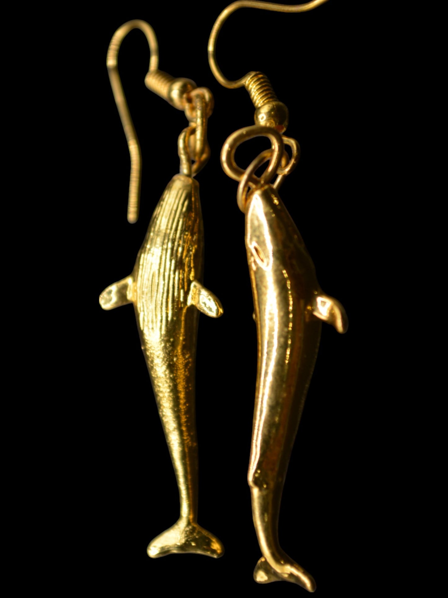 Whale Earrings : Golden Hunt