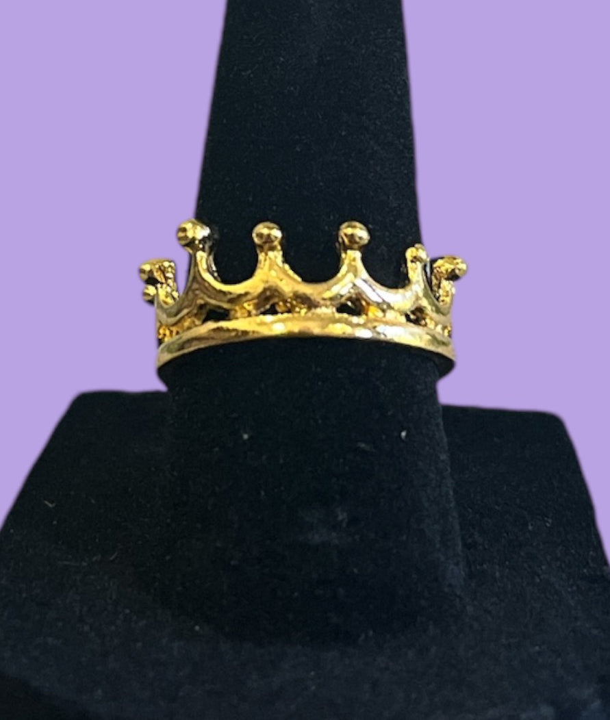Gold Crown Royal Ring
