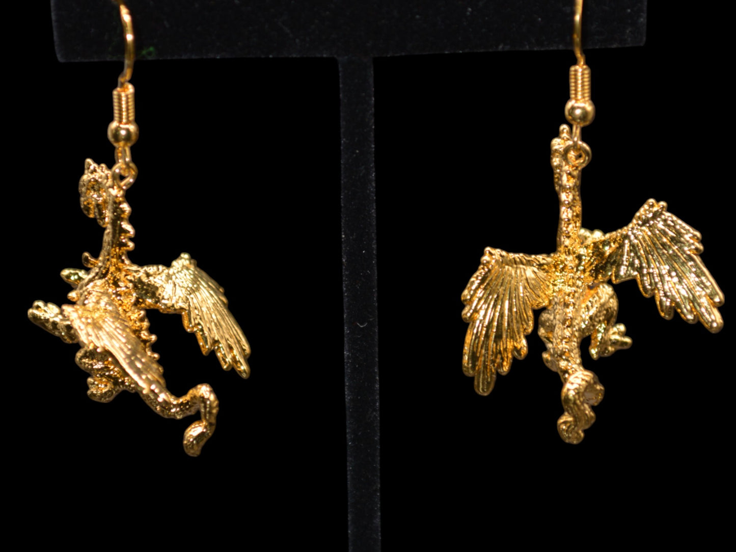 Dragon Fury - Earrings : Gold in Fire