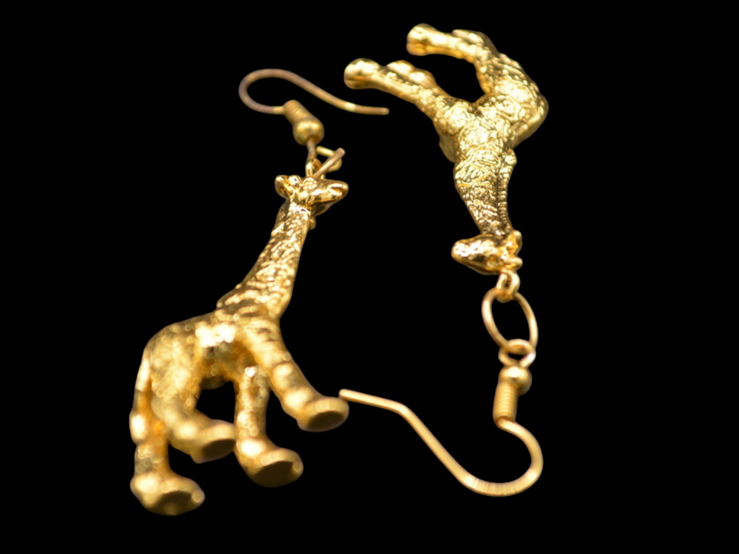 Giraffe Earrings of Gold