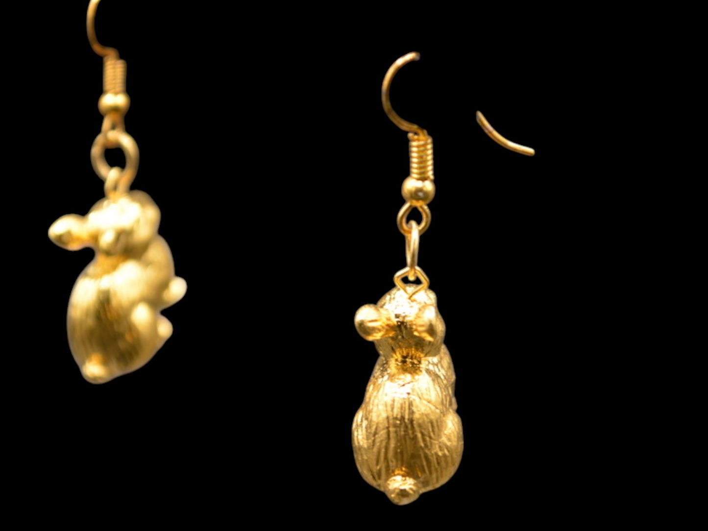Golden Bunny Earrings