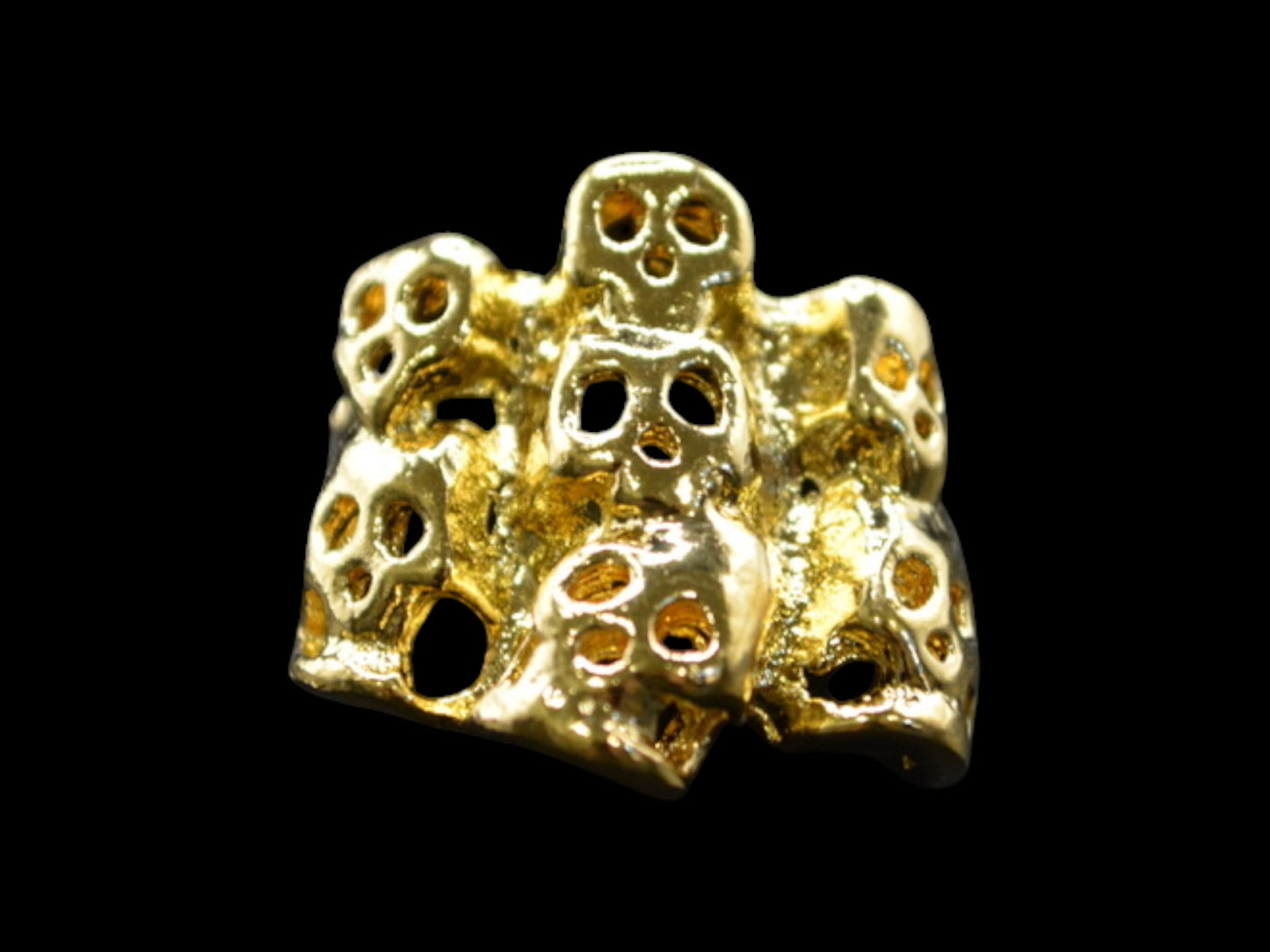 Multiple Faces Gold Ring
