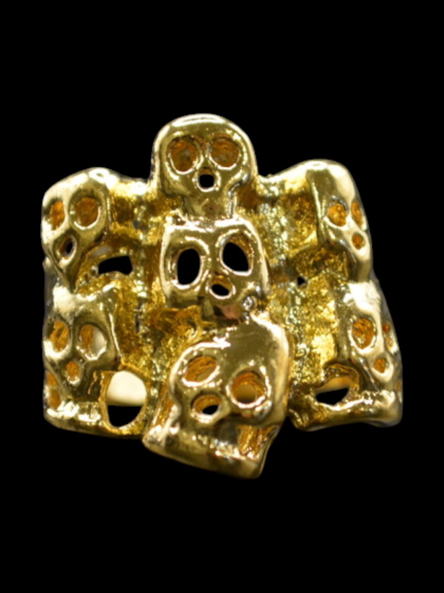 Multiple Faces Gold Ring