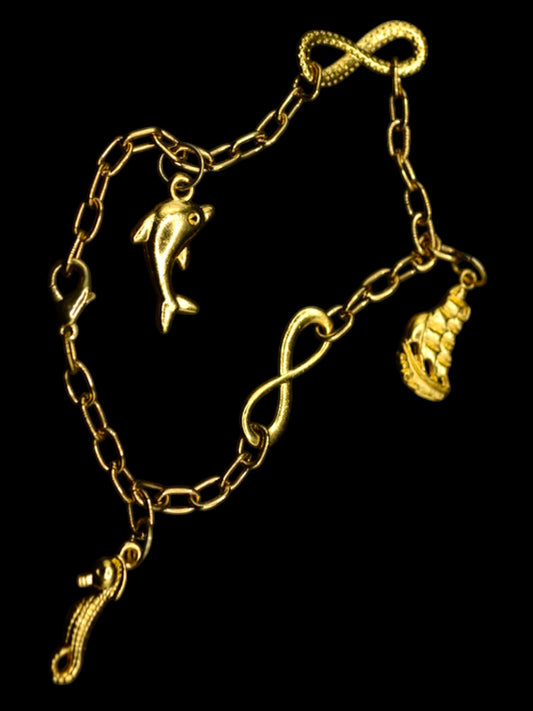 Infinity Rope : Gold Bracelet