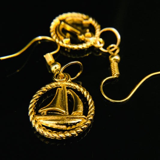 Sailboat Rope Earring