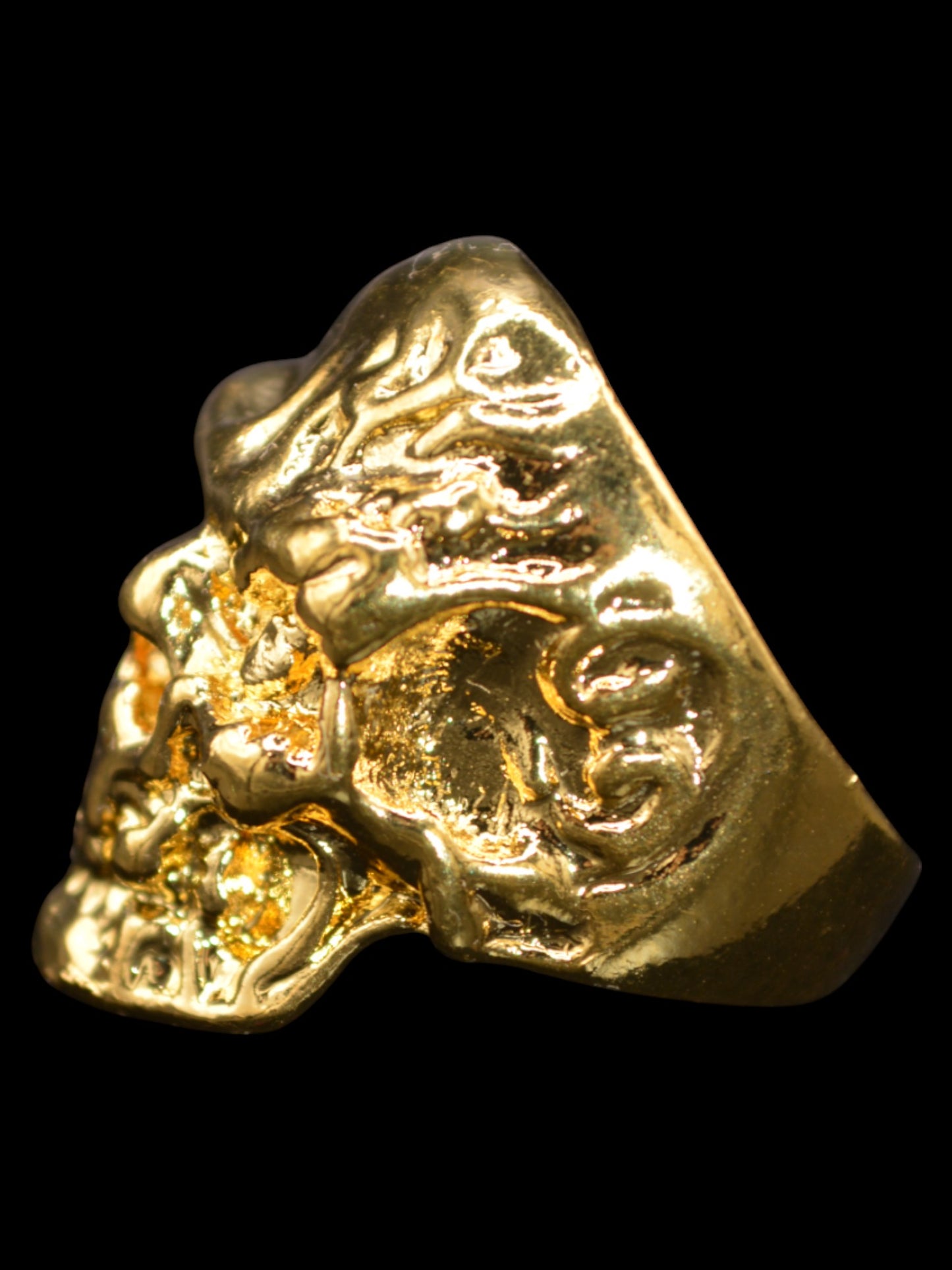Duality - Two Faces Skull Ring